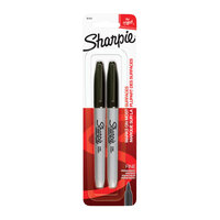 SHARPIE Permanent Marker Fine Point Black Pack 2 Box of 6 thumbnail