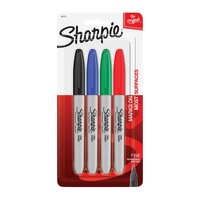 SHARPIE Permanent Marker Fine Point Tip Assorted Pack of 4 Box of 6 thumbnail