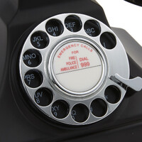 GPO RETRO GPO 200 ROTARY TELEPHONE - BLACK thumbnail
