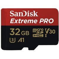 SANDISK 32GB SanDisk Extreme Pro microSDHC SQXCG V30 U3 C10 A1 UHS-1 100MB/s R 90MB/s W 4x6 SD Adaptor Android Smartphone Action Camera Drones thumbnail