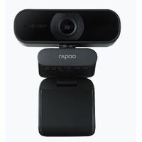 RAPOO C260 Webcam FHD 1080P/HD720P, USB 2.0 Compatible Win7/8/10, Mac OS X 10.6 or above, Chrome OS and Android V5.0 or above - Ideal for TEAMS, Zoom thumbnail