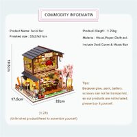 Dollhouse Miniature with Furniture Kit Plus Dust Proof and Music Movement - Asia (1:24 Scale Creative Room Idea) thumbnail