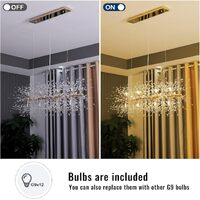 Modern Crystal Chandelier Firework, 12 Lights thumbnail