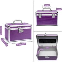Locking Combination Medicine Box (Purple/Medium) thumbnail