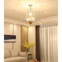Crystal Chandelier Vintage, 8 Lights, Gold thumbnail