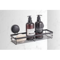 2 Pack Rectangular Corner Shower Caddy Shelf Basket Rack with Premium Vacuum Suction Cup No-Drilling for Bathroom and Kitchen thumbnail