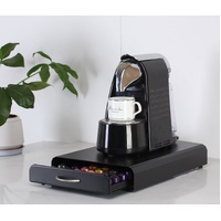 CARLA HOME Coffee Pods Holder Storage Drawer Compatible with 60 Nespresso Pods for Kitchen Storage & Organisation (Black) thumbnail