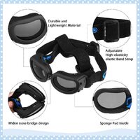 Dog Helmet Goggles, Small Size, Black thumbnail