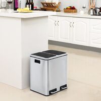 Dual Kitchen Bin 2x15L Waste Separator thumbnail