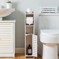 Toilet Paper Roll Holder for Bathroom with roller (White, 76cm) thumbnail