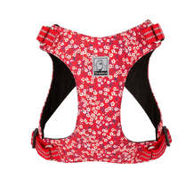Floral Doggy Harness Red S thumbnail