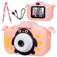 Kids Digital Dual Lens Camera, 4x Zoom and HD Video Recording (Pink) thumbnail