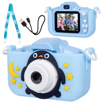Kids Digital Dual Lens Camera, 4x Zoom and HD Video Recording (Blue) thumbnail
