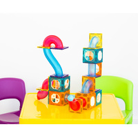 88 Pcs non-toxic STEM Educational, Durable Magnetic Tiles/Puzzle with Storage Bag thumbnail