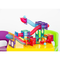 118 Pcs non-toxic STEM Educational, Durable Magnetic Tiles/Puzzle with Storage Bag thumbnail