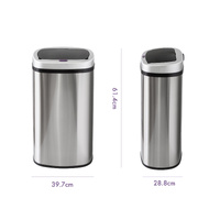 50L Stainless Steel Motion Sensor Rubbish Bin thumbnail