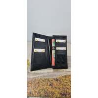 Leather Phone Wallet - Black thumbnail