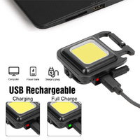 Mini Waterproof Rechargeable LED Light USB Flashlight-Lamp Torch Pocket Keychain thumbnail