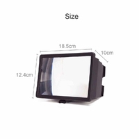 3D Mobile Phone Screen Magnifier 12" HD Video Amplifier for Smartphone Stand thumbnail