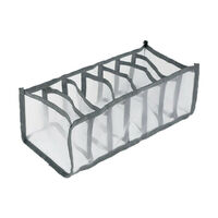 2PCS 7 Grids Mesh Foldable Clothes Storage Jeans Pants Organizer Clothes Organizer 36X17X12CM thumbnail