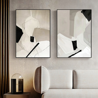 Wall Art 50cmx70cm Modern Abstract 2 Sets Black Frame Canvas thumbnail