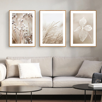 Wall Art 50cmx70cm Dried Flower 3 Sets Wood Frame Canvas thumbnail