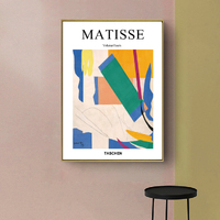 Wall Art 70cmx100cm Abstract colour by Henri Matisse Gold Frame Canvas thumbnail