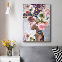 Wall Art 70cmx100cm Foolish in Love II Gold Frame Canvas thumbnail