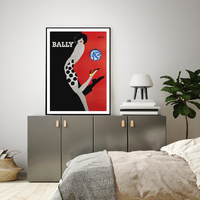 Wall Art 70cmx100cm Fashion Bally Black Frame Canvas thumbnail