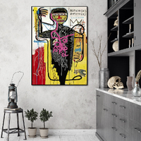 Wall Art 70cmx100cm Versus Medici Black Frame Canvas thumbnail
