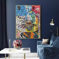 Wall Art 50cmx70cm Jazz Gold Frame Canvas thumbnail