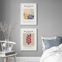 Wall Art 70cmx100cm Matisse 2 Sets White Frame Canvas thumbnail
