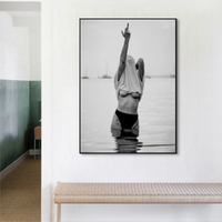 Wall Art 40cmx60cm Feminist Print Black Frame Canvas thumbnail