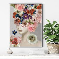Wall Art 70cmx100cm Foolish in Love I White Frame Canvas thumbnail