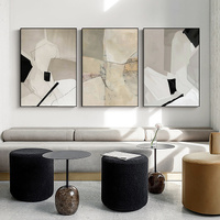 Wall Art 60cmx90cm Modern Abstract 3 Sets Black Frame Canvas thumbnail
