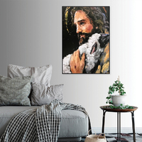 Wall Art 70cmx100cm Back In His Arms Black Frame Canvas thumbnail
