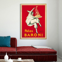 Wall Art 50cmx70cm Pates Baroni Pasta Gold Frame Canvas thumbnail