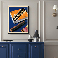 Wall Art 50cmx70cm Splendid Black Frame Canvas thumbnail