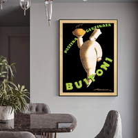 Wall Art 50cmx70cm Buitoni Black Frame Canvas thumbnail