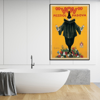 Wall Art 50cmx70cm Pezziol Padova Black Frame Canvas thumbnail