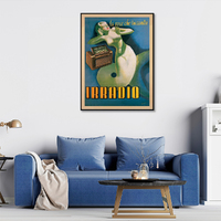 Wall Art 50cmx70cm Irradio Cinzano Black Frame Canvas thumbnail