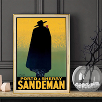 Wall Art 50cmx70cm Sandeman Gold Frame Canvas thumbnail