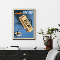 Wall Art 80cmx120cm Miscela Leone, 1950 Black Frame Canvas thumbnail
