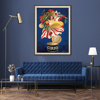 Wall Art 90cmx135cm Cirio By Leonetto Cappiello Black Frame Canvas thumbnail