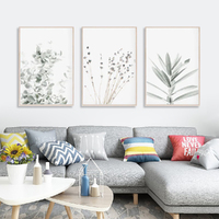 Wall Art 60cmx90cm Lavender Eucalyptus 3 Sets Wood Frame Canvas thumbnail