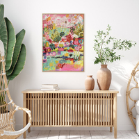 Wall Art 90cmx135cm Summer Smile A Wood Frame Canvas thumbnail