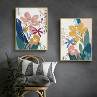 Wall Art 50cmx70cm Summer Smile 2 Sets Gold Frame Canvas thumbnail