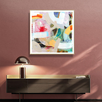 Wall Art 70cmx70cm Changed My Mind IV by Aleah Koury Gold Frame Canvas thumbnail