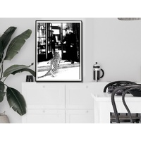 Wall Art 80cmx120cm Luxury Brand Leopard Jewelry Shop Poster, Black Frame Canvas thumbnail