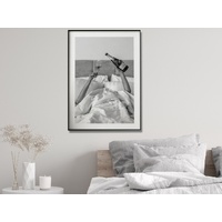 Wall Art 90cmx135cm Vintage Fashion Feminist Picture, Black Frame Canvas thumbnail